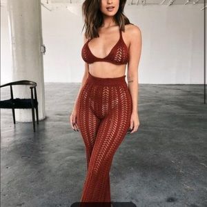 Elsy knit matching set- copper